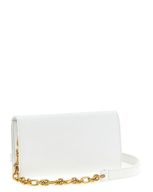 Balmain White Wallet Chain