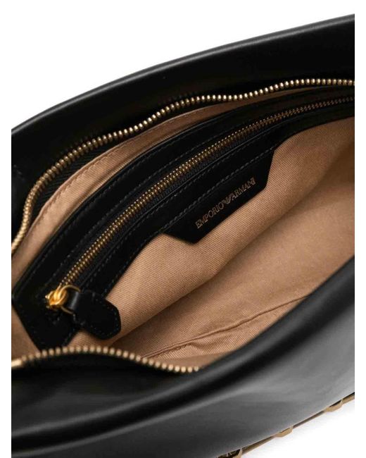 Emporio Armani Black Chain Shoulder Bag