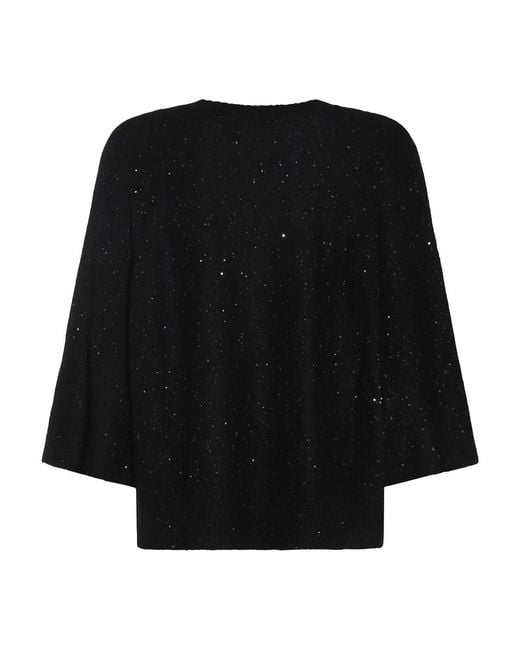 Fabiana Filippi Black Wool T-Shirt