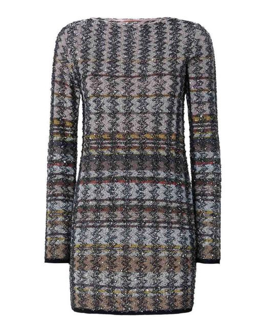 Missoni Gray Short Dress
