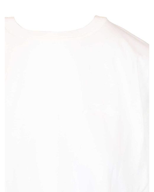 Jacquemus White Cotton And Silk T-Shirt