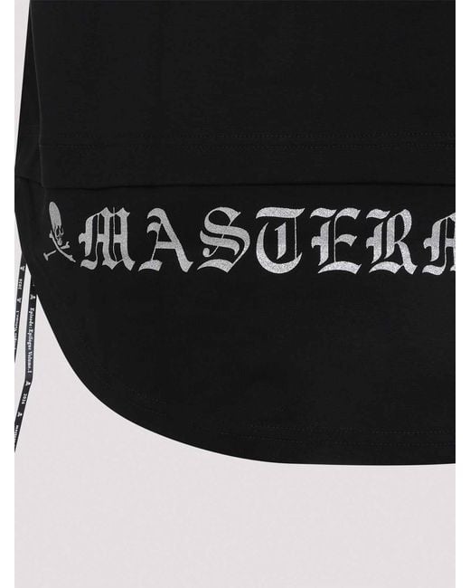Mastermind Japan Black Layered Short Sleeves Tee for men