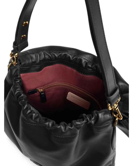 Coccinelle Black Handbag Smooth Leather Noir