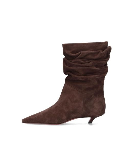 AMINA MUADDI Brown Ankle Boots