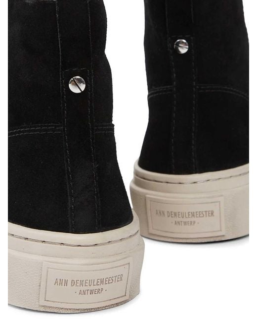 Ann Demeulemeester Black Sneakers for men