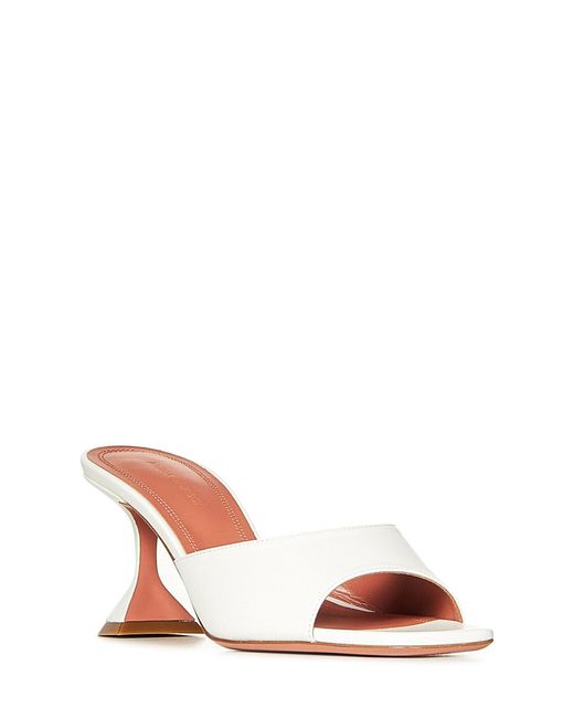 AMINA MUADDI Natural Lupita Slipper 70 Nappa Leather Sandals