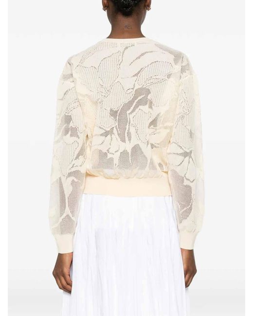Dries Van Noten White Torion 3733 Wksweater