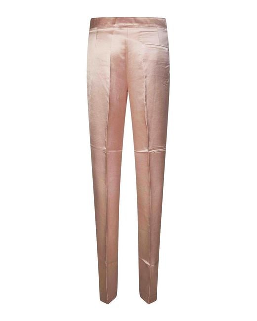 ANDAMANE Pink Straight Trousers