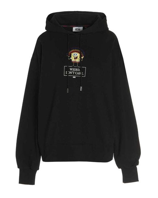 Gcds Black Sequined Hoodie