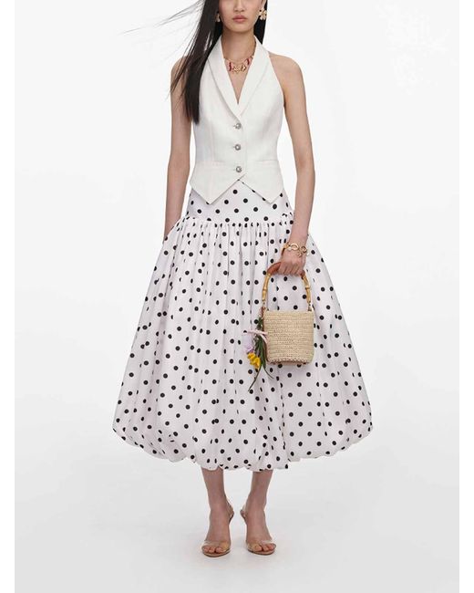 Self-Portrait White Linen Waistcoat