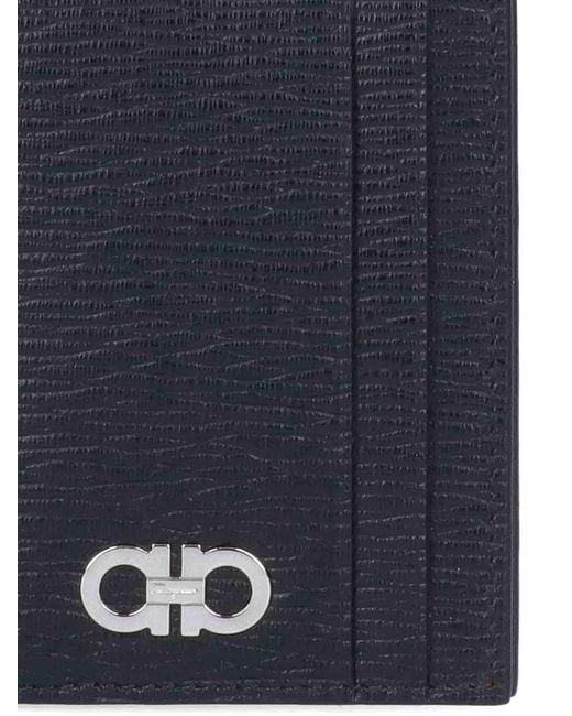 Ferragamo Black Bi-Fold Wallet for men