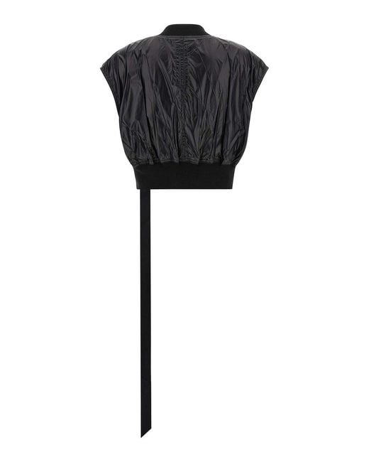 Rick Owens Black Tatlin Bomber Vest