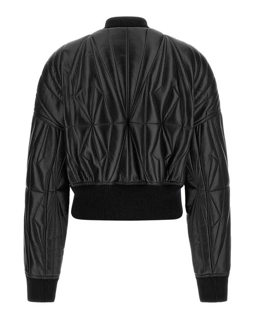 Rick Owens Black Lamb Leather Jacket Clothing for men