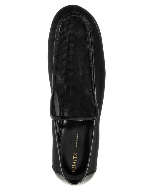 Khaite Black Loafers
