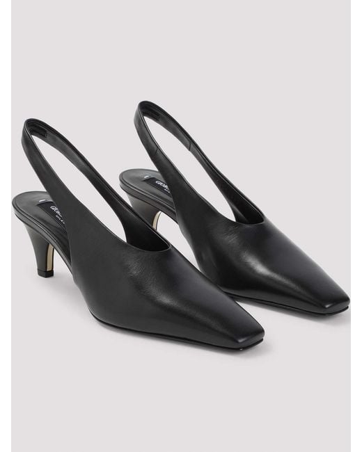 Giorgio Armani Black Nappa Decollet