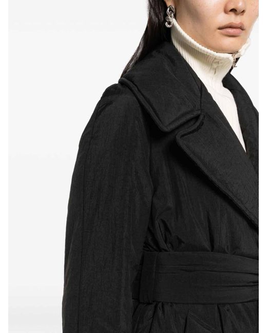 Erika Cavallini Semi Couture Black Mariachiara Trench Coat