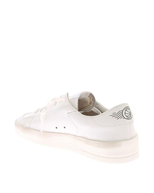 Golden Goose Deluxe Brand White Stardan Sneakers for men