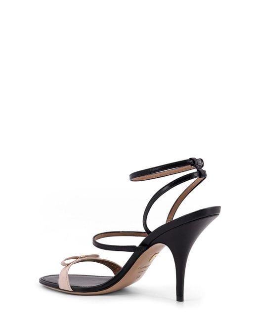 Ferragamo White Ariel Heeled Sandals