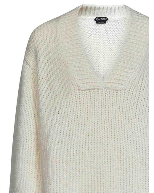 Pullover Ampio di Tom Ford in White