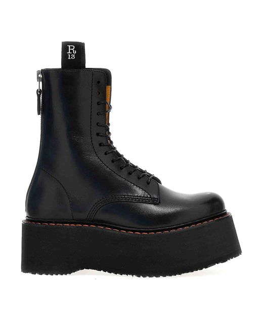 R13 Black X-Stack' Boots