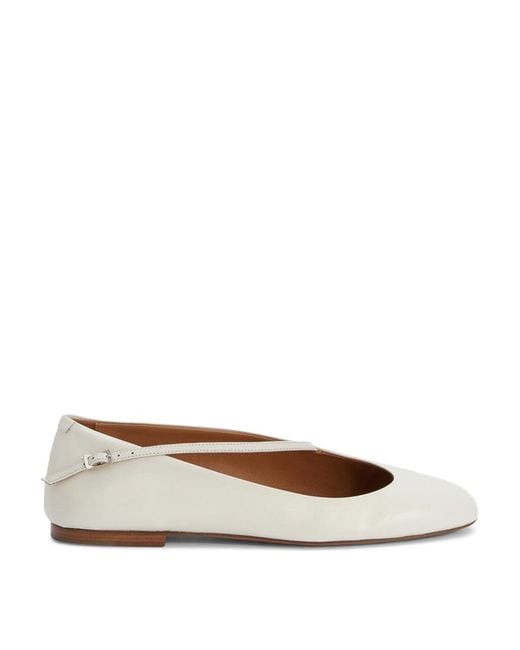Jil Sander White Lace Shoes