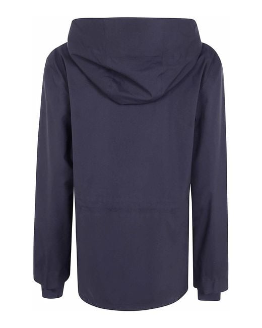Rains Blue Suva Hardshell String Jacket