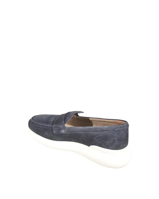 Hogan Blue Flat Shoes for men