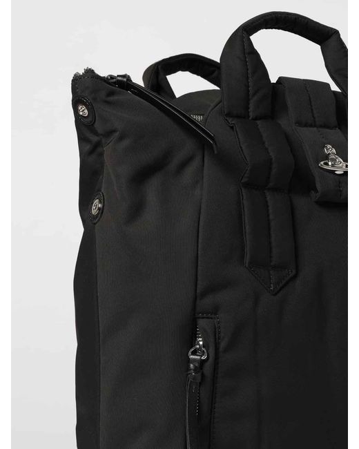 Vivienne Westwood Black Steven Backpack for men
