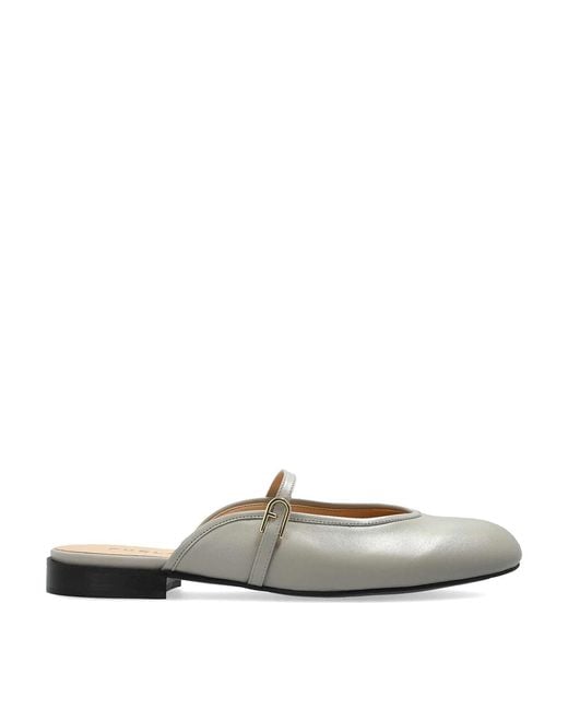 Furla White Etoile Ballerina Mule