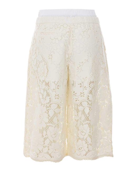 Sea White Cream Arianna Lace Shrots