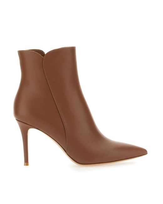Gianvito Rossi Brown Levy 85 Boots
