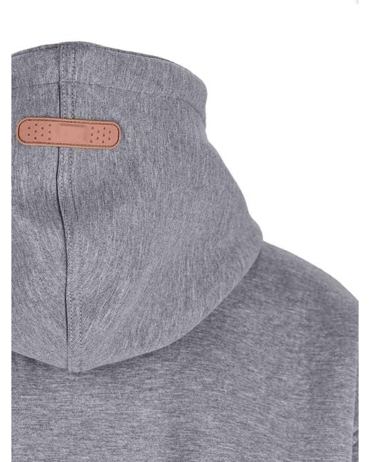 PDF Gray Logo Hooded Sweatshirt for men