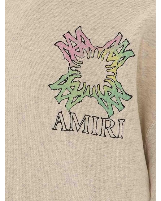 Amiri White Ma Quad Flames Hoodie for men