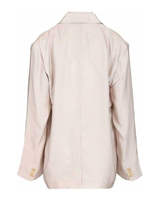 Acne Natural Single-Breasted Jacket