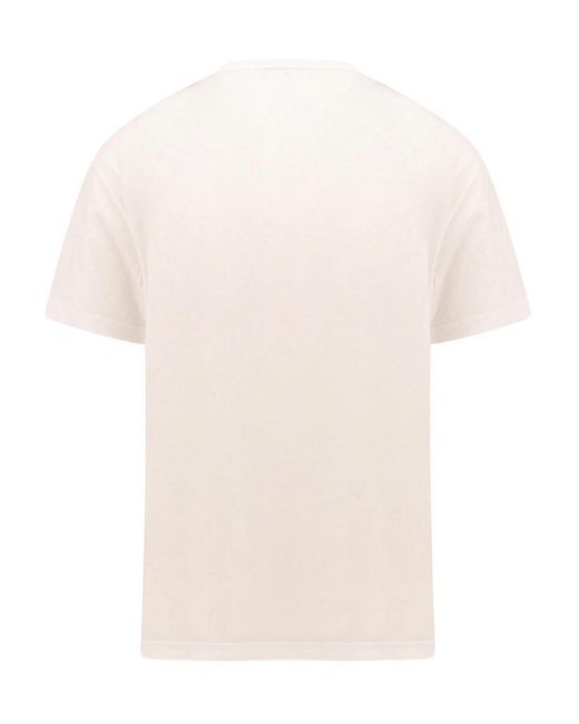 Alexander McQueen Natural Cotton T-shirt With Iconic Print for men
