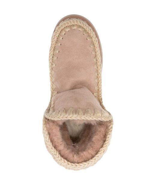 Mou Natural Eskimo 18 Bounce Suede Ankle Boots