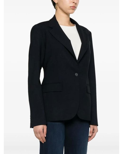 P.A.R.O.S.H. Black Single-Breasted Blazer