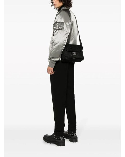 Versace Black Messenger Bag for men