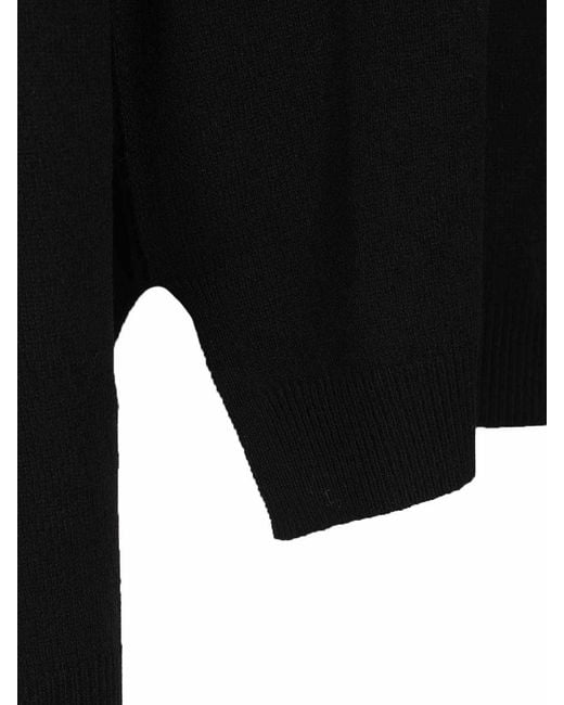 Rick Owens Black Crew Neck Sweater for men