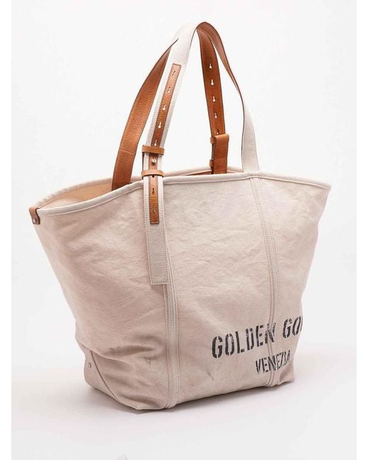 Golden Goose Deluxe Brand Natural '247 Ew' Canvas Shopping Bag