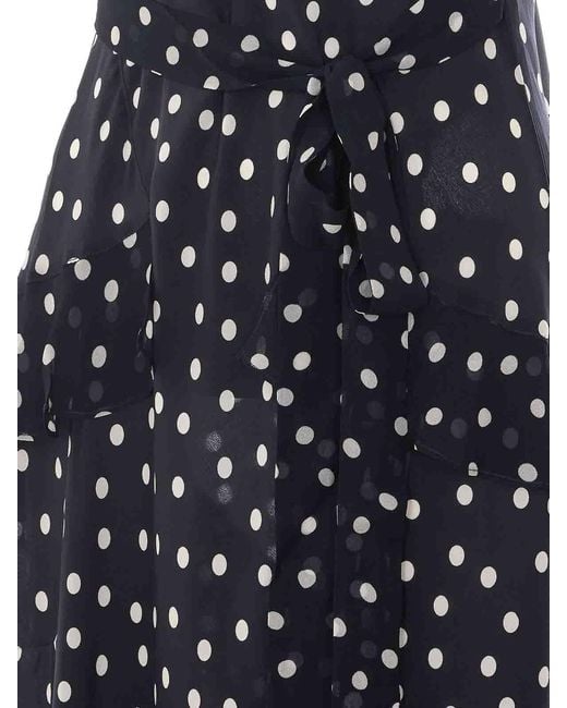 Rixo Black Evie Bohemia Spot Deep Dress