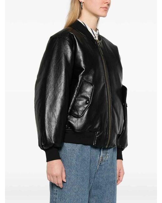 Anine Bing Black Leather Outerwear