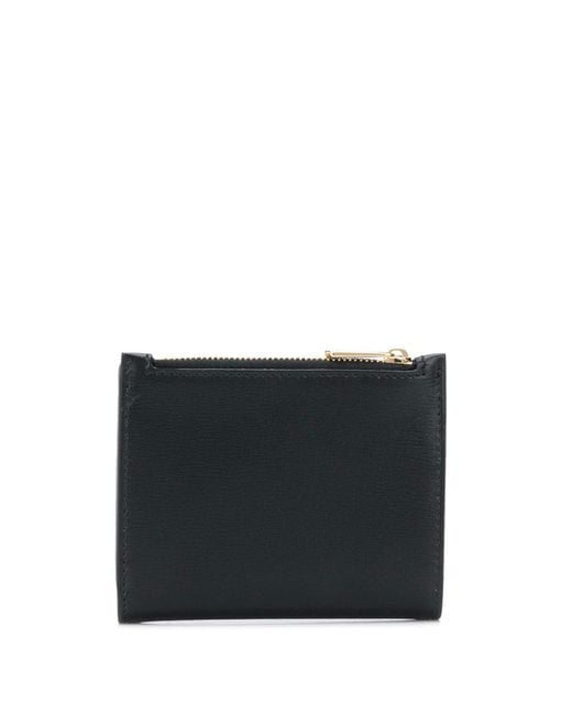 Ferragamo Black Vara Bow Compact Wallet