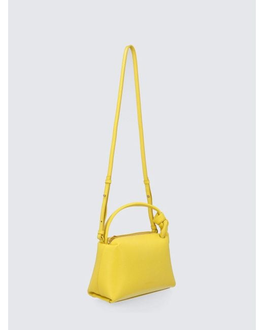 J.W. Anderson Yellow Small Leather Corner Bag