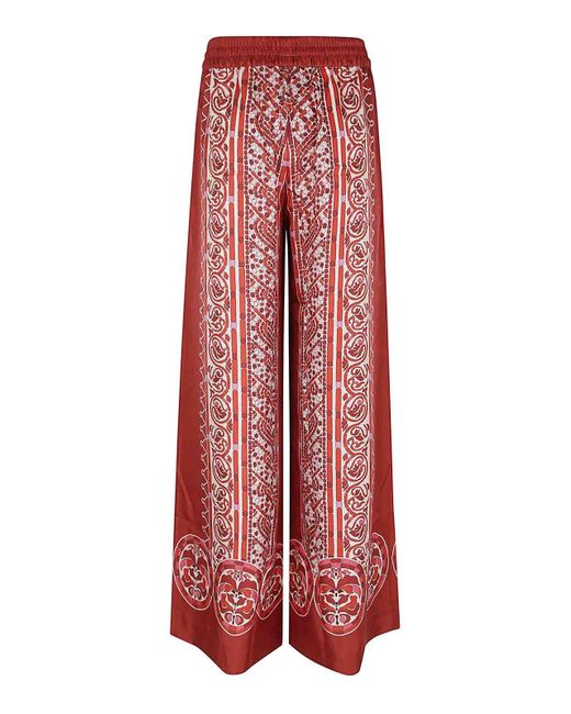 LaDoubleJ Red Palazzo Pants (Placée)