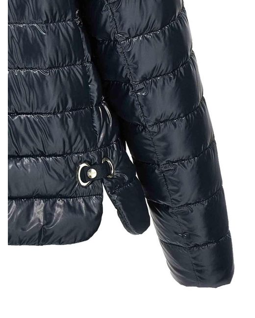 Herno Blue Nylon Lightweight Down Jacket