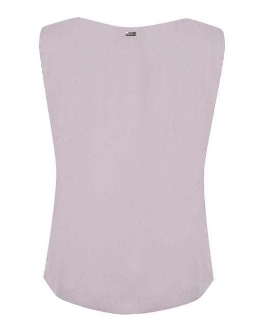 Herno Purple Blouse Made Of Satin