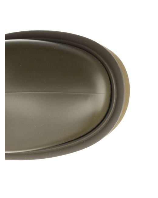Moncler Green Kickstream High Rain Boots