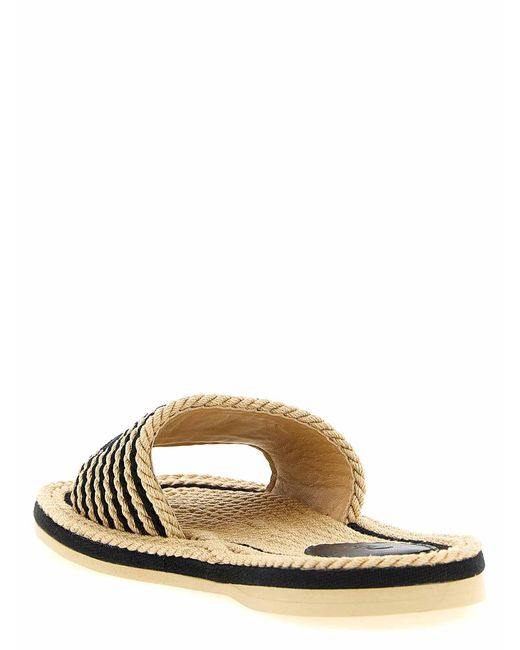 Chloé White Sand Sabots