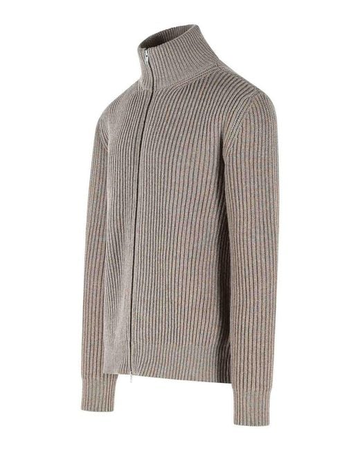 MM6 by Maison Margiela Gray Wool Blend Cardigan for men